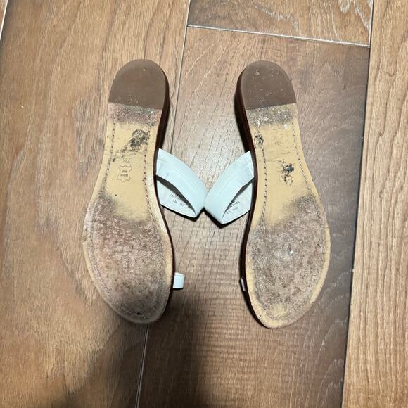 Tory Burch Toe Ring Sandals White Size 7 - Picture 2 of 7